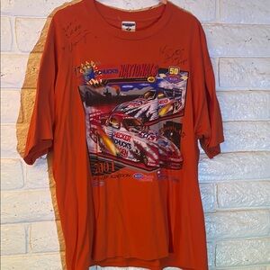 Orange Signed Racing Graphic T-Shirt